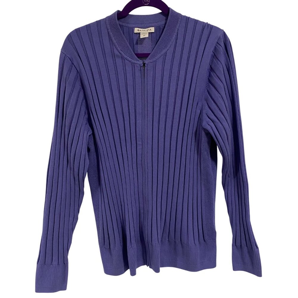 Athleta Fairway Zip-Up Sweater Adonis‎ Blue Size 2X